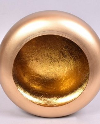 Round T-Light Gold 30x12x30cm