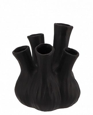 Zwarte vaas (mini) 13x16cm