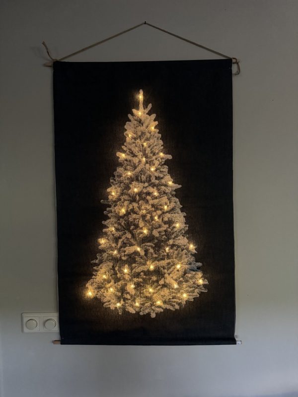 Kerstboompie doek LED (Groot)