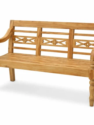 Teak hout tuinbankje 1.30m