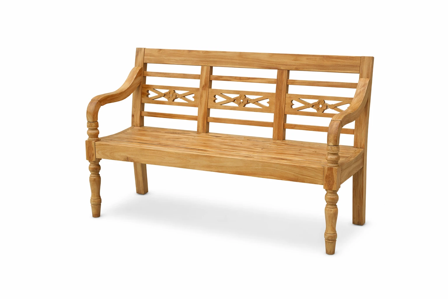 Teak hout tuinbankje 1.30m
