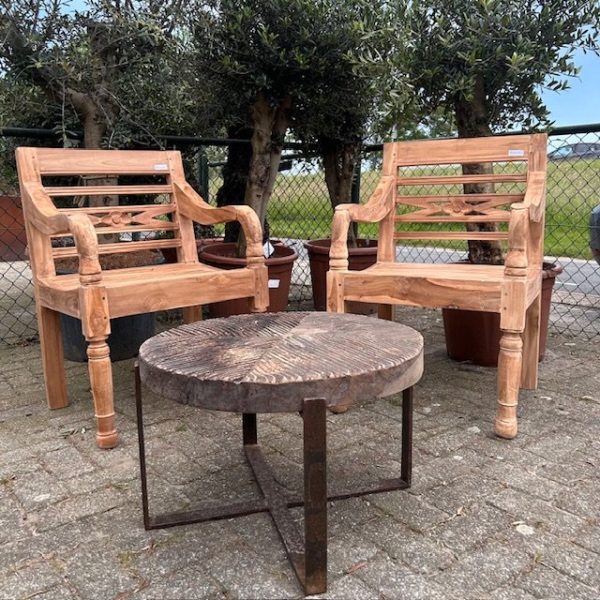 teak houten stoel