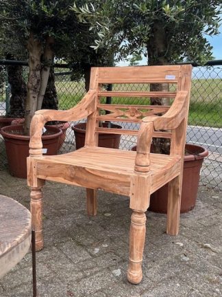 teak houten stoel