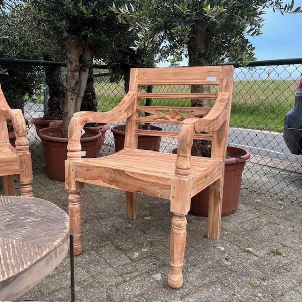 teak houten stoel