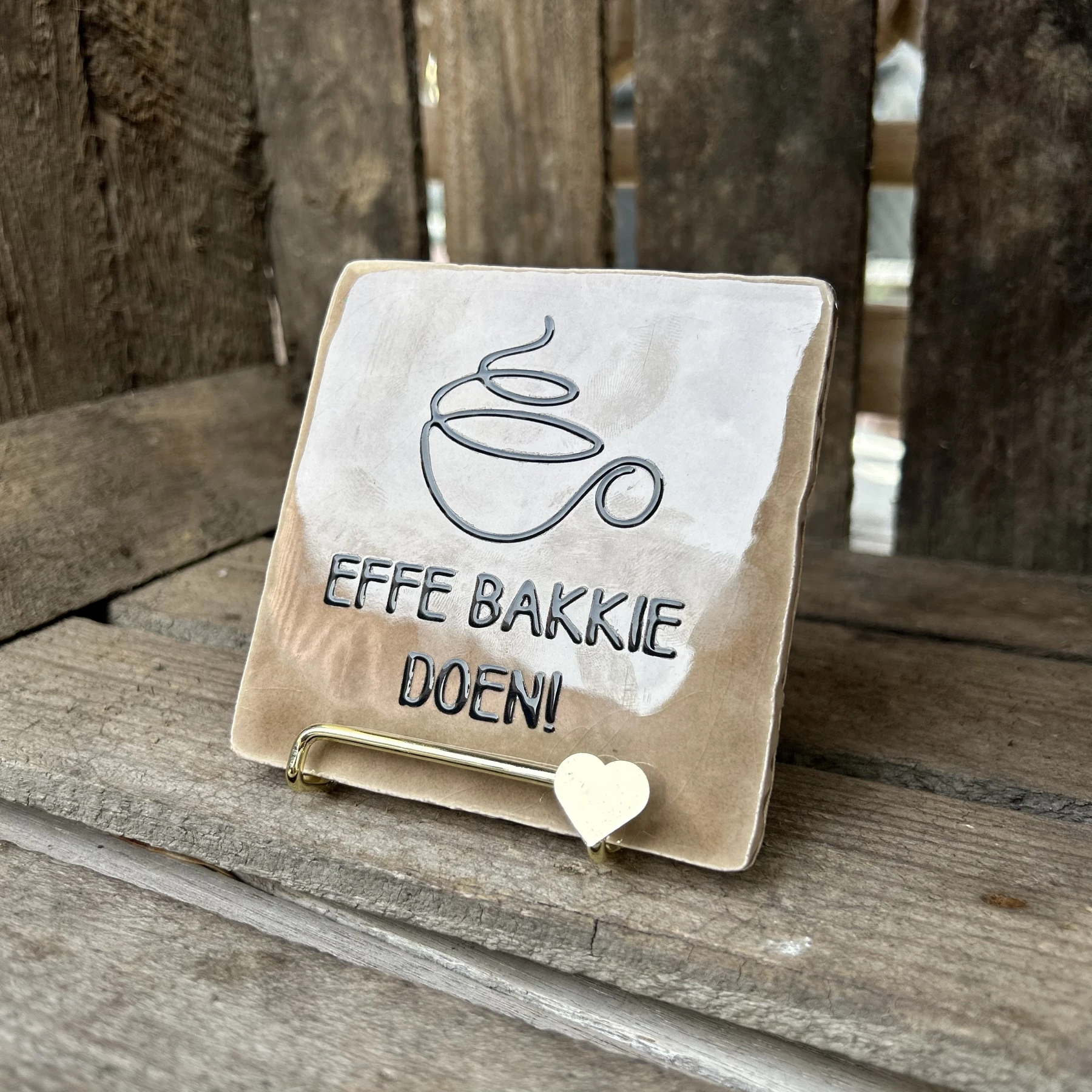Effe bakkie doen! Tegeltje - Afbeelding 3