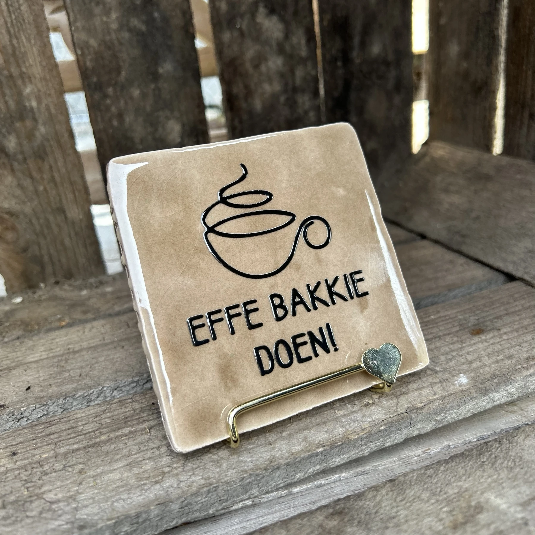 Effe bakkie doen! Tegeltje - Afbeelding 2