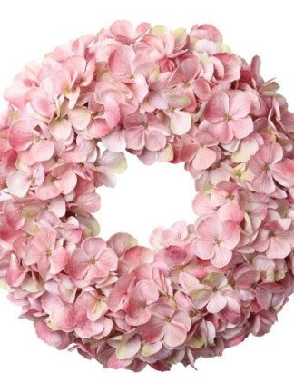 Zijden hortensia krans