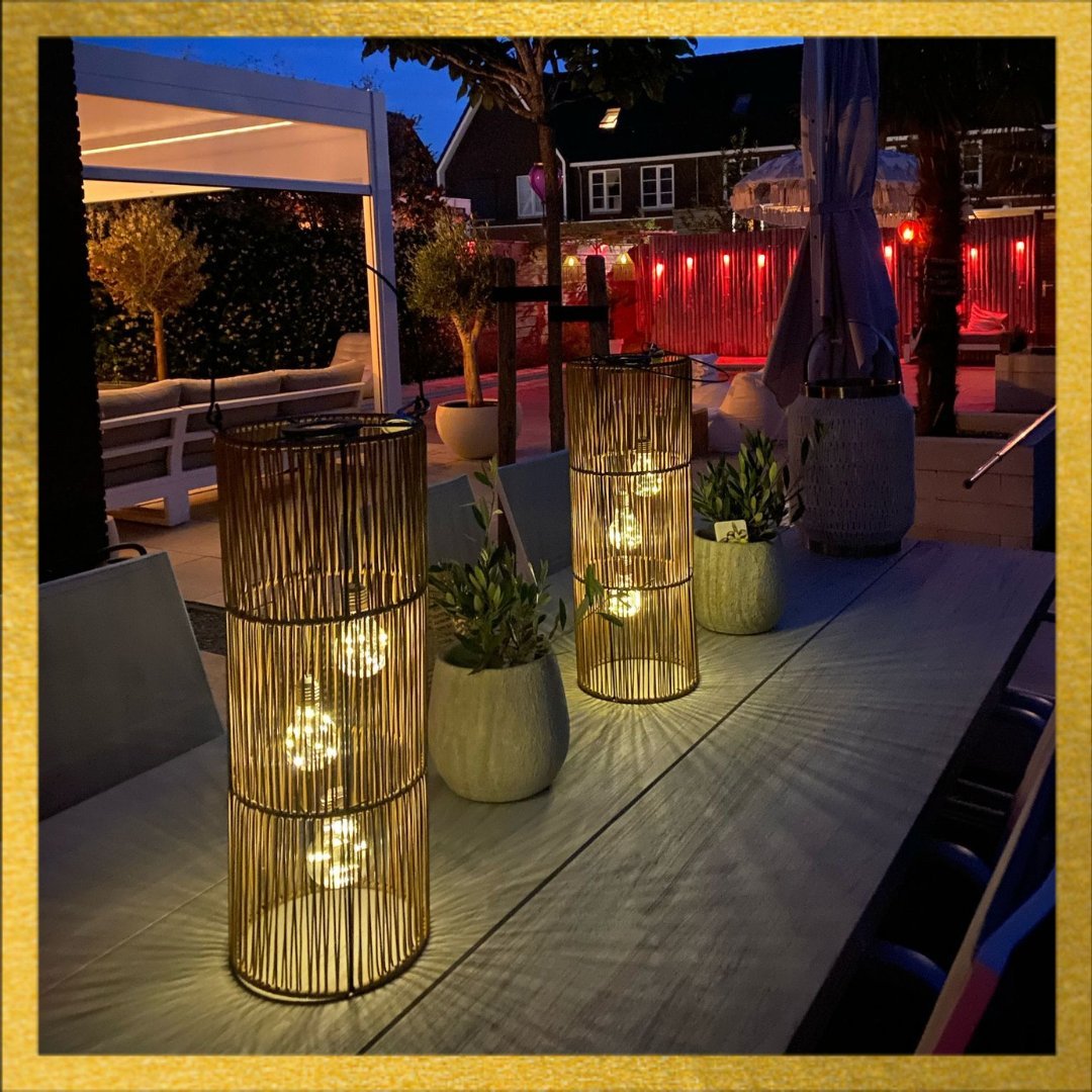 Solar lamp recht (naturel) medium - Afbeelding 3