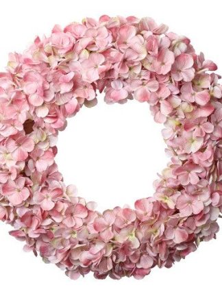 Hortensia krans roze XL 60cm