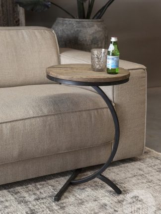 Be Uniq bijzettafel / laptop tafel stoer hout