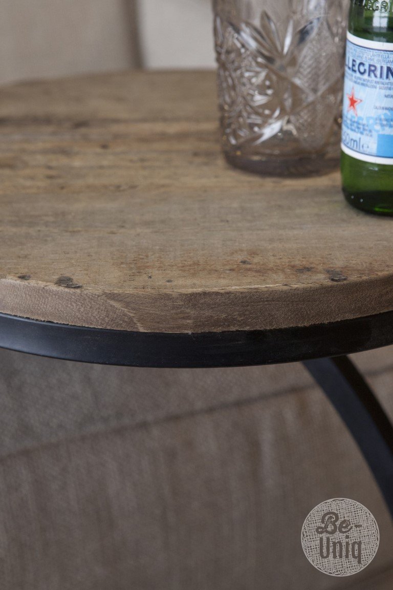 Be Uniq bijzettafel / laptop tafel stoer hout