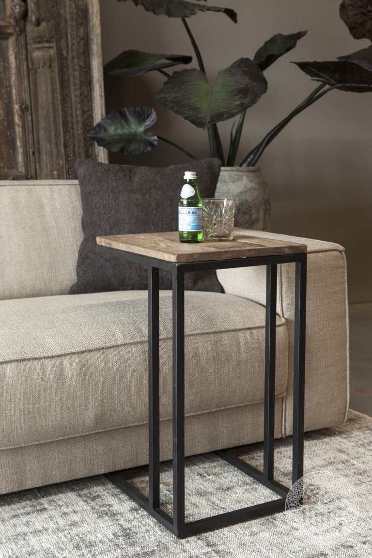 Be UNIQ bijzettafel / Laptop tafeltje stoer hout