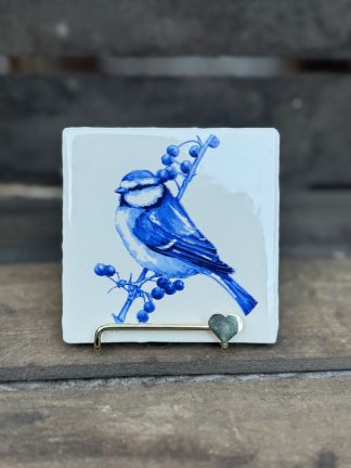 Tegeltje delftsblauw pimpelmeesje