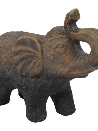 Olifant beeld donker grijs XL