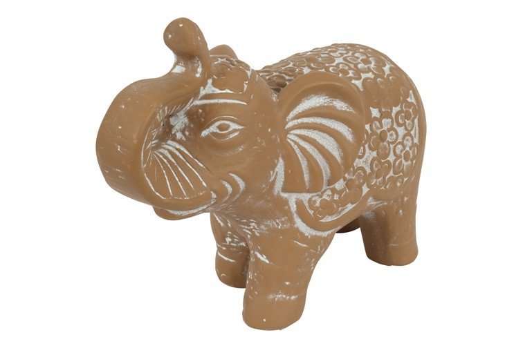 Olifant beeld bruin L