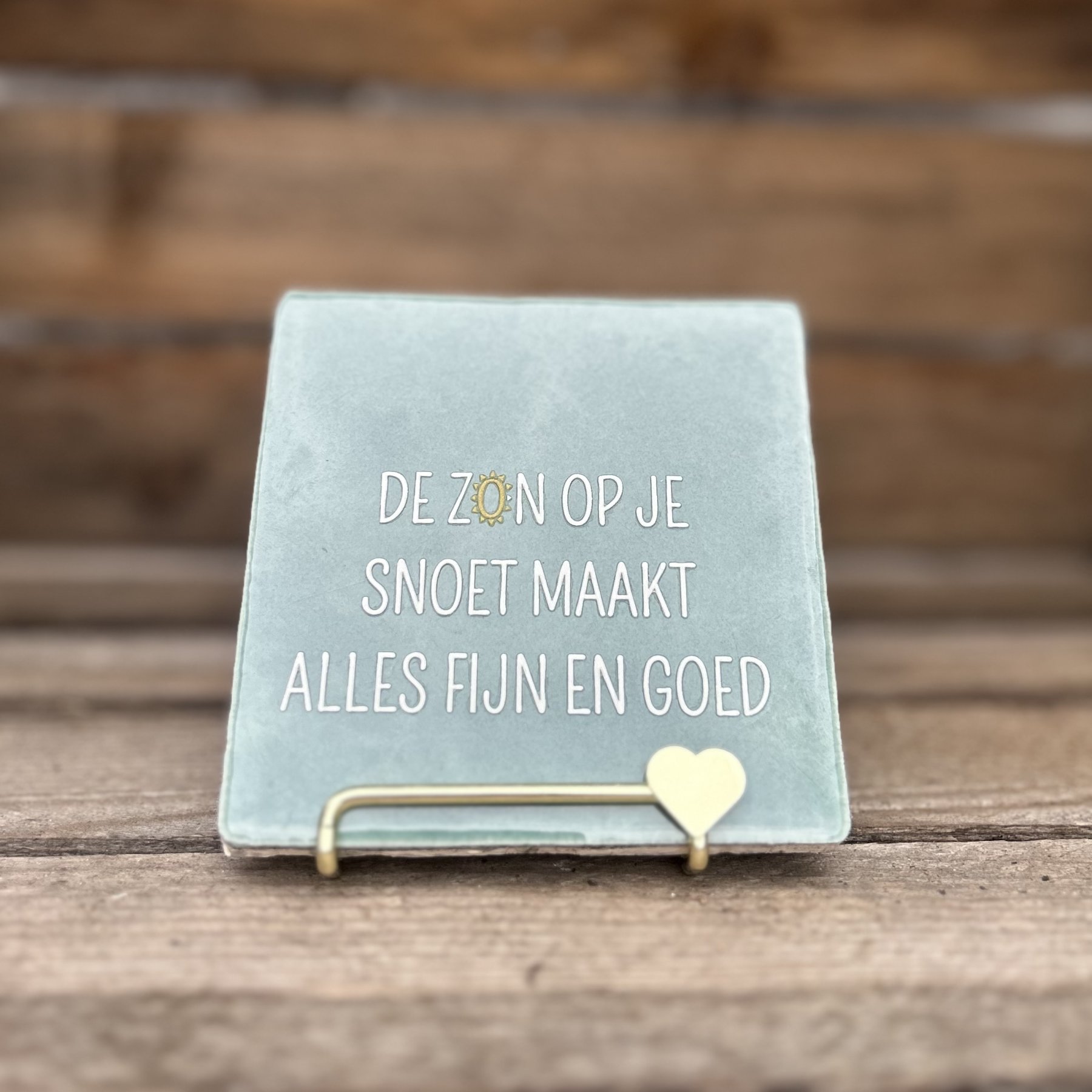 Tegeltje De zon op je snoet