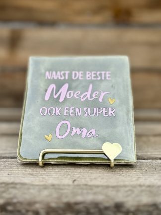 Tegeltje Super Oma groen