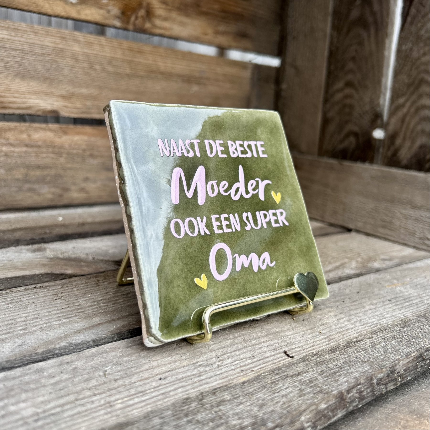 Tegeltje Super Oma groen - Afbeelding 3
