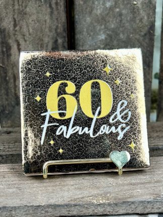Tegeltje 60 en Fabulous (brons)