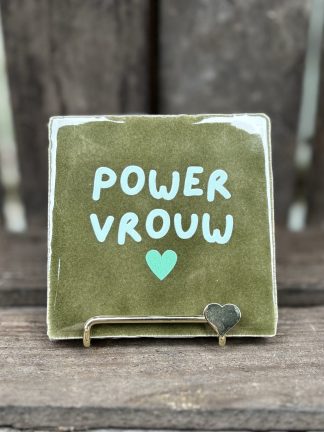 Tegeltje Power vrouw
