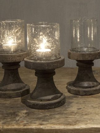 Waxine houder glas op voet Be Uniq