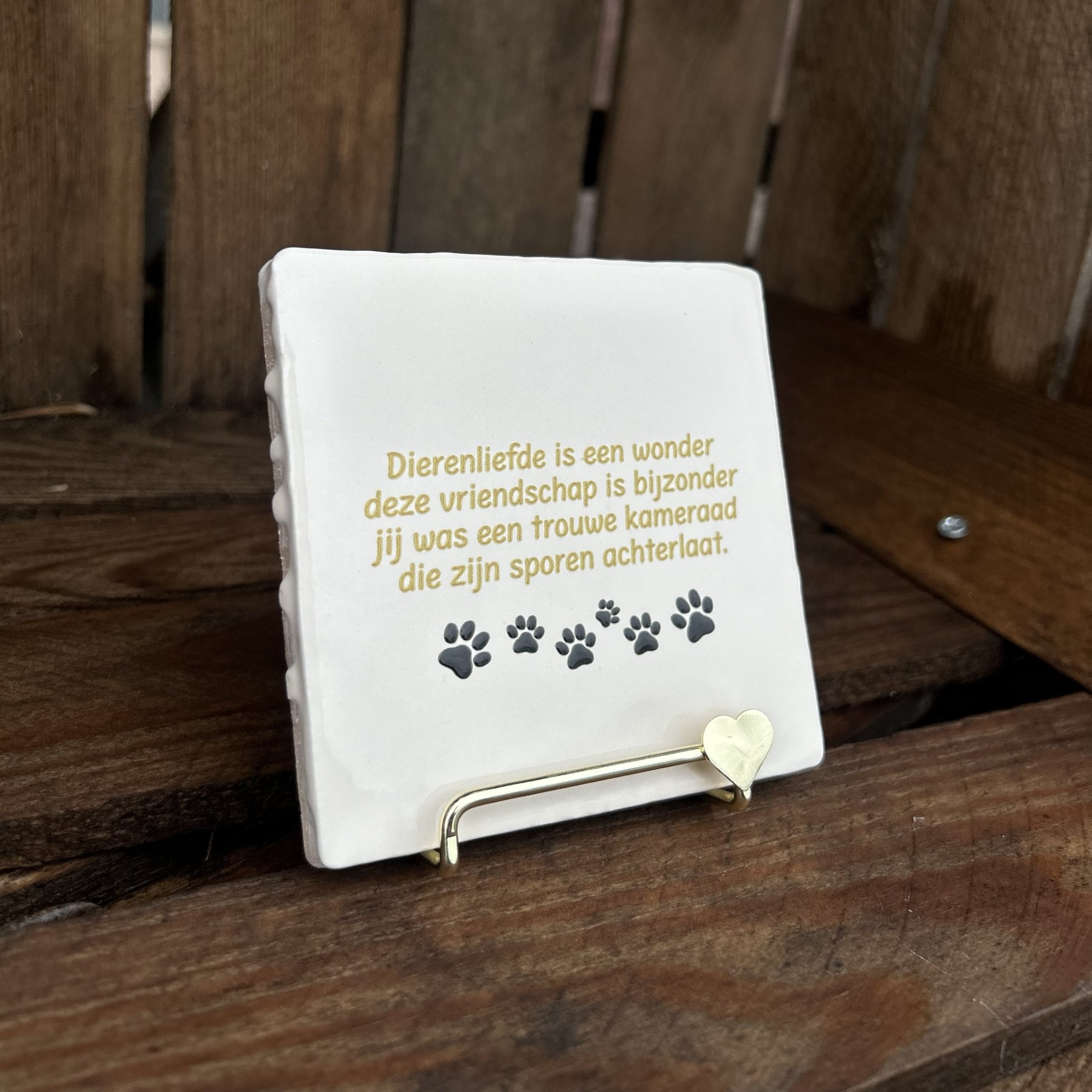 Tegeltje Dierenliefde is een wonder deze vriendschap is bijzonder - Afbeelding 3