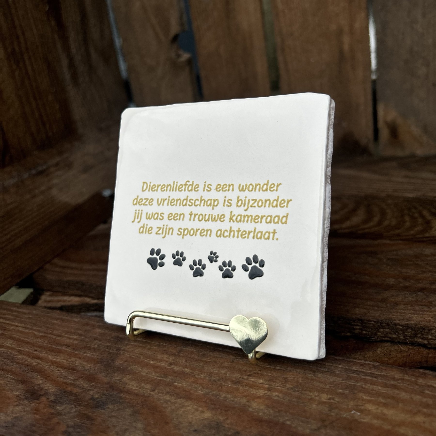 Tegeltje Dierenliefde is een wonder deze vriendschap is bijzonder - Afbeelding 2