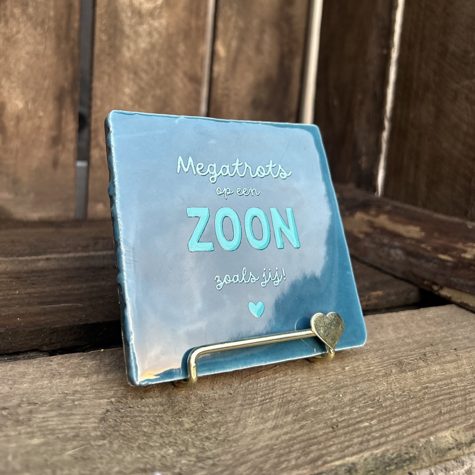 Tegeltje Megatrots op een zoon zoals jij! (Blauw) - Afbeelding 3