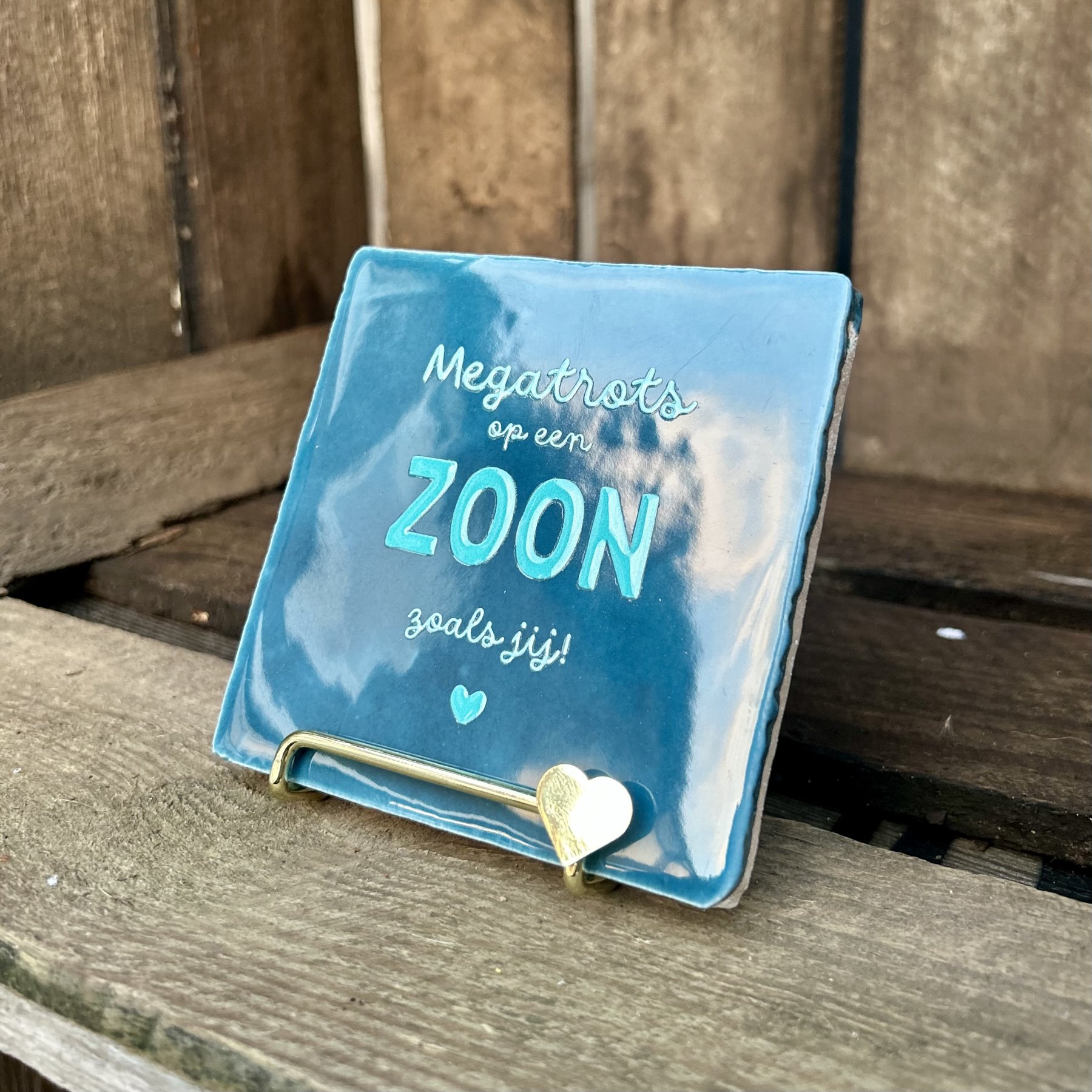 Tegeltje Megatrots op een zoon zoals jij! (Blauw) - Afbeelding 2