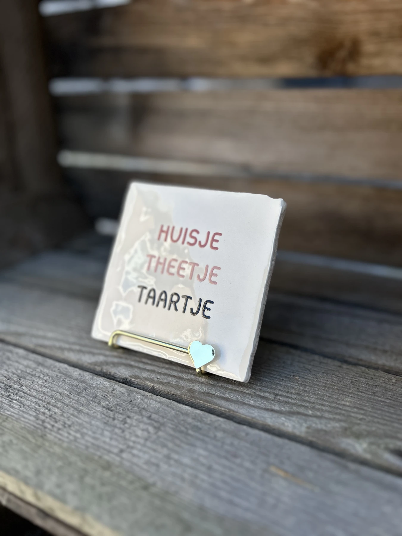 Tegeltje Huisje, Theetje, Taartje - Afbeelding 2