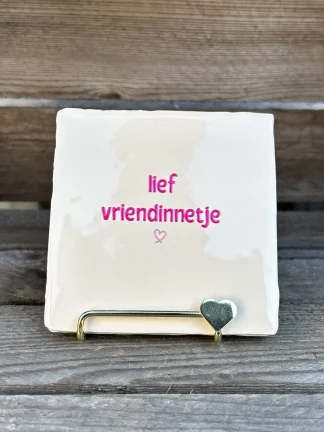 Tegeltje Lief vriendinnetje