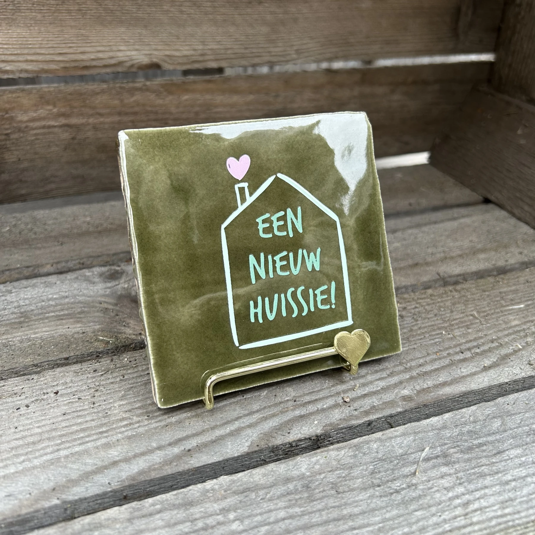 Tegeltje Een nieuw huissie! (Groen) - Afbeelding 2