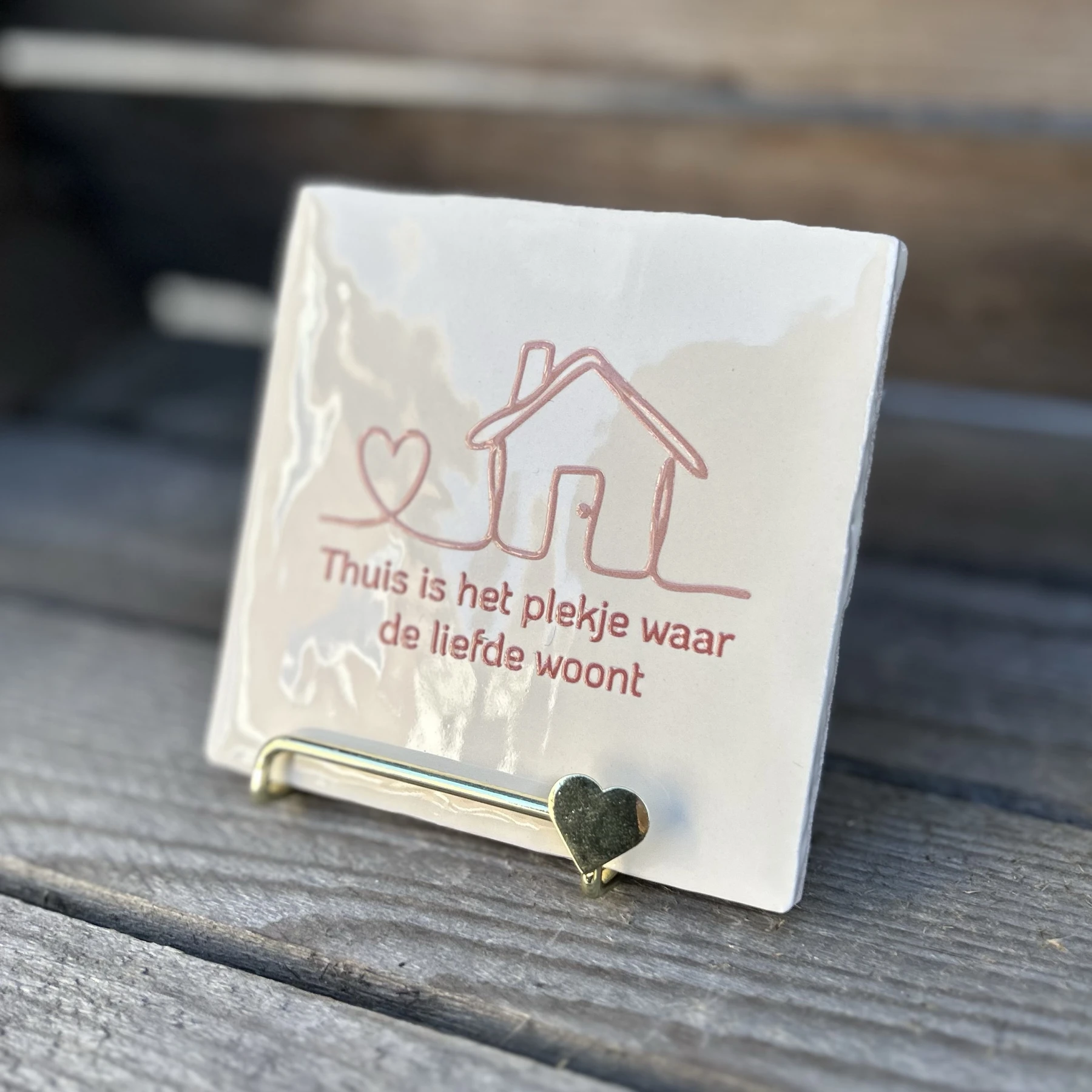 Tegeltje thuis is het plekje waar de liefde woont - Afbeelding 3