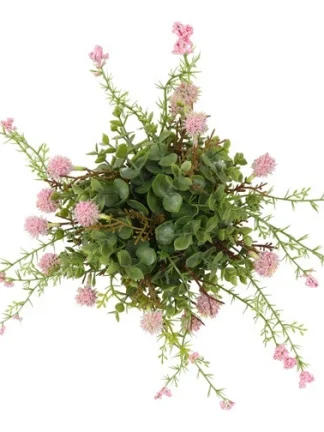 Roze zijdenplant met fijne bloemetjes klein