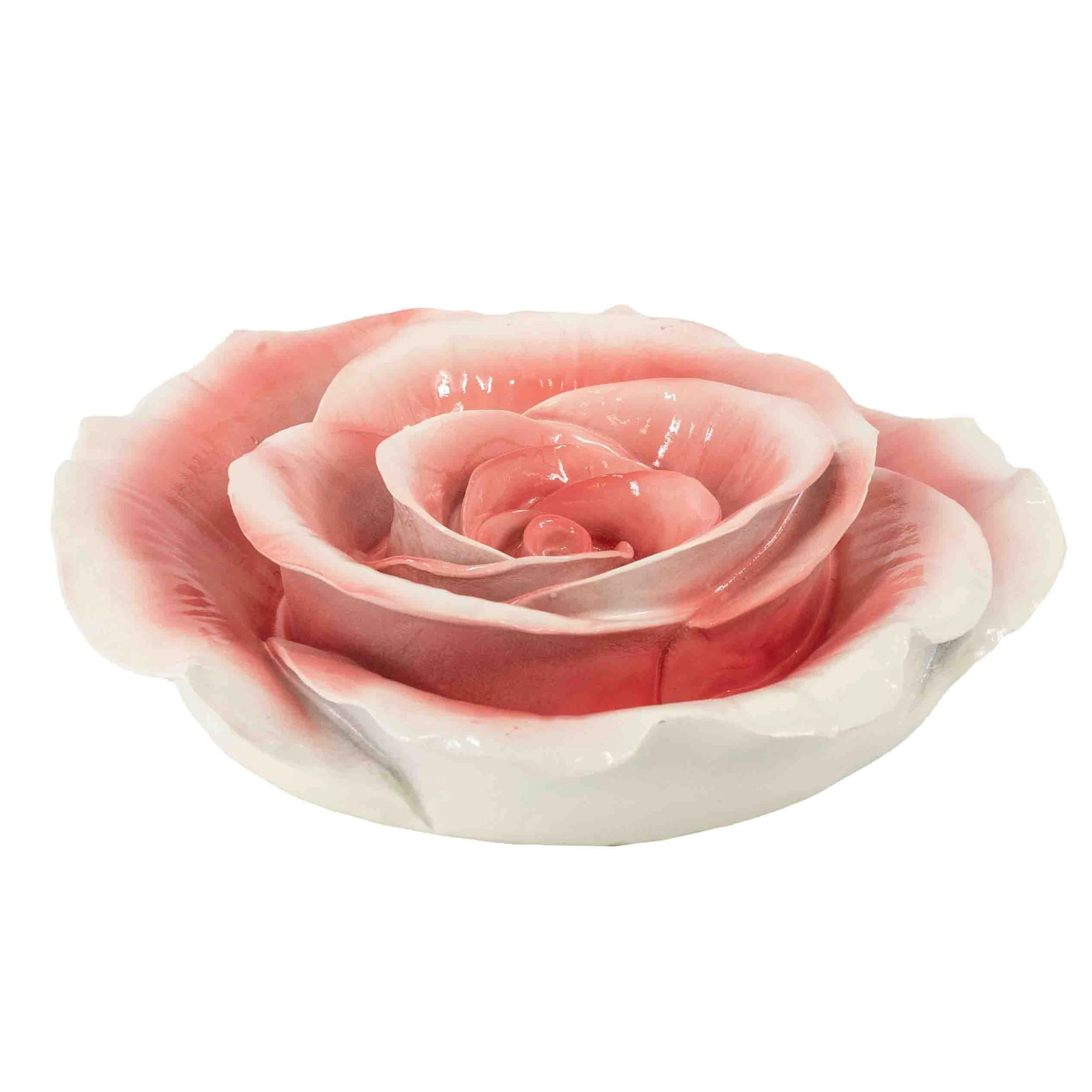 Decoratieve Wandbloem ‘roze roos’ – 15,3x15,3x3,3 cm - Afbeelding 2