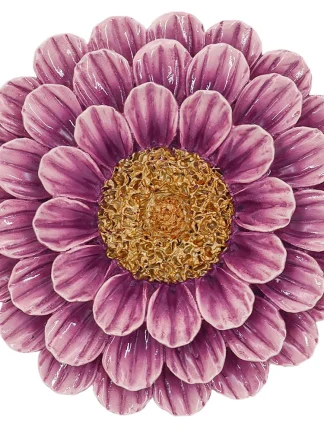Decoratieve Wandbloem ‘paarse margriet’ – 19x19x4,5 cm