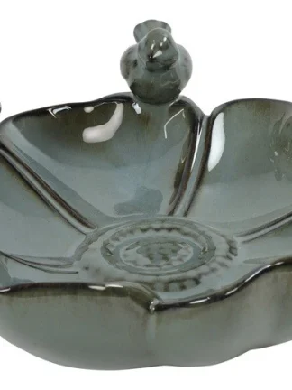 Vogelbad schaal blauw 26x25x10,5CM