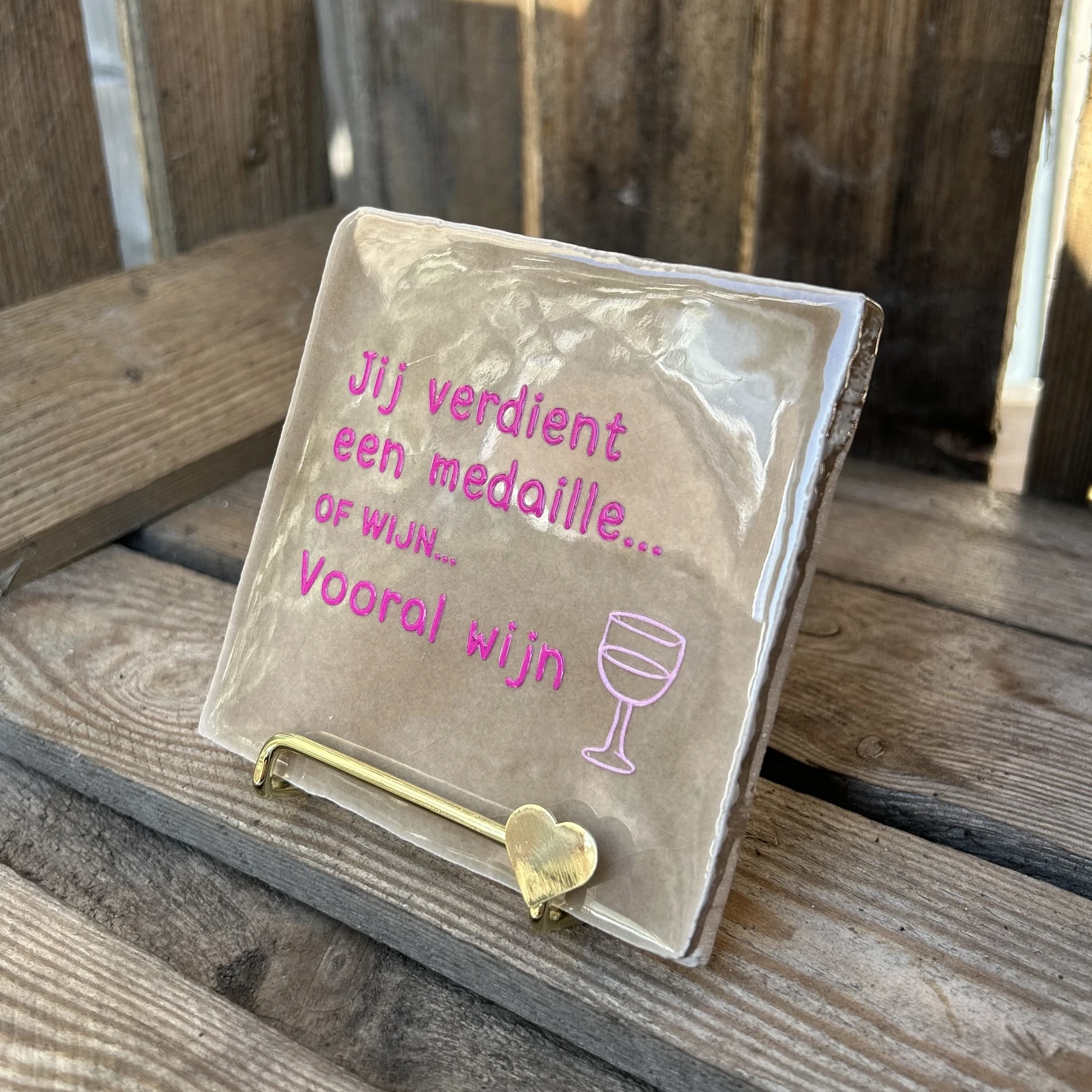 Tegeltje jij verdient een medaille… of wijn… vooral wijn! - Afbeelding 3