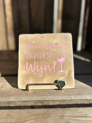 Tegeltje Mama’s geheime ingrediënt? Wijn!