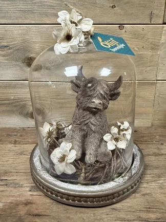 Stolp compleet met schotse hooglander ‘wit‘