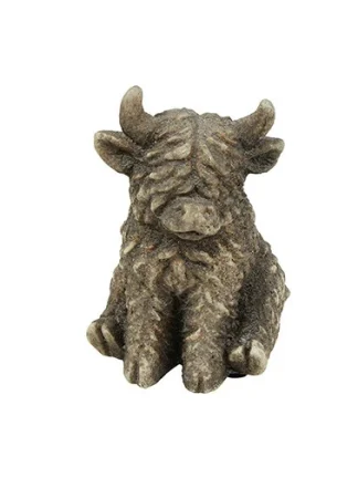 Zittende Schotse hooglander 10,5cm