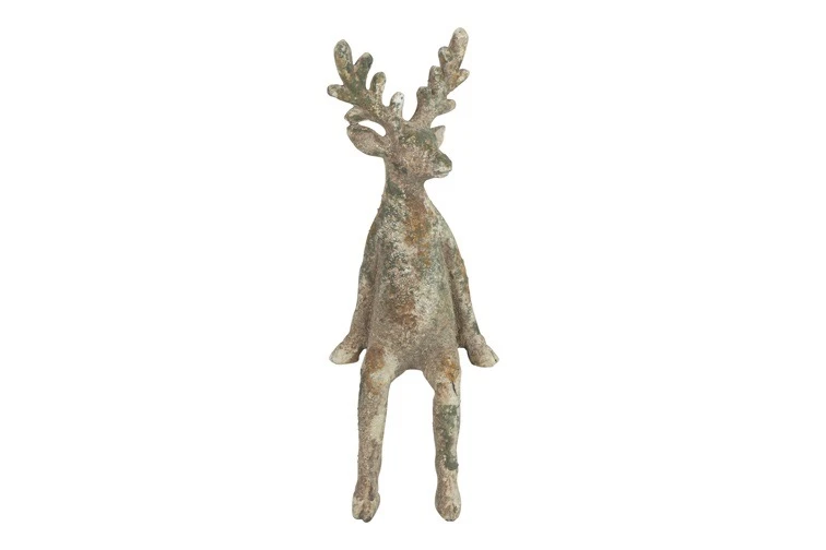 Hert zittend – 23 cm hoog