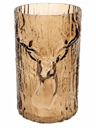 Windlicht bruin hert - 26cm