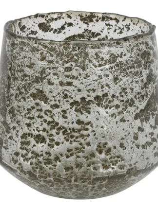 Windlicht Quincy bubbel glas - 19,5cm