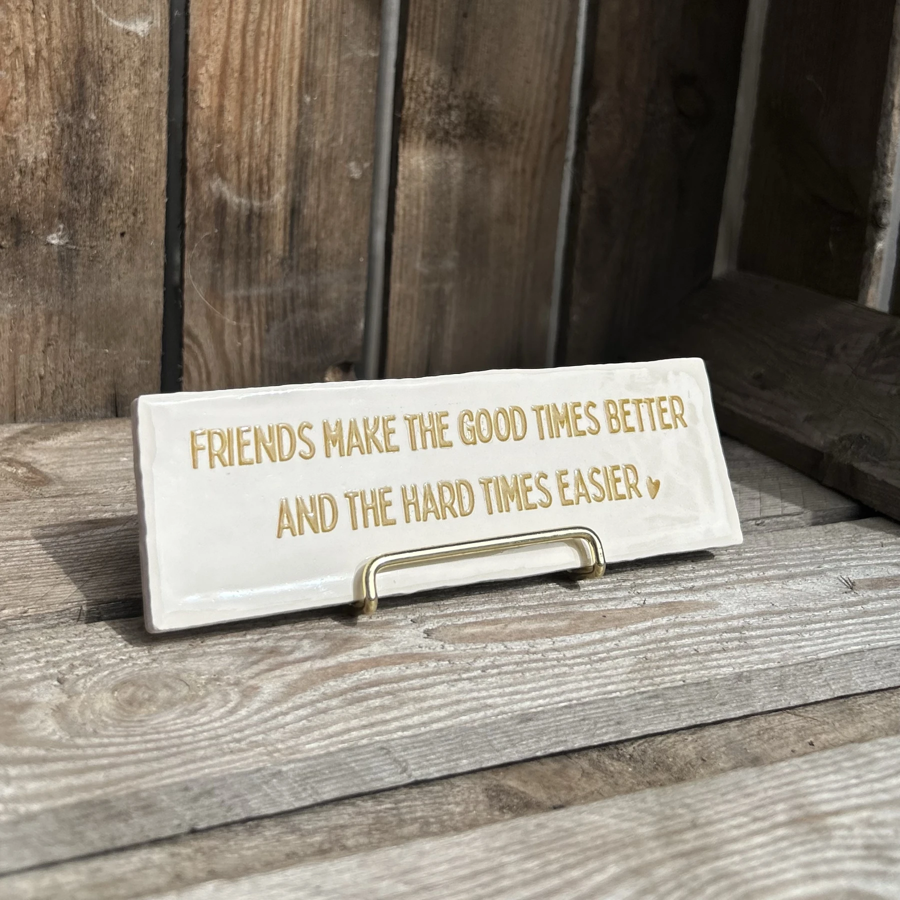 Friends make the good times better... (Langwerpig tegeltje) - Afbeelding 3