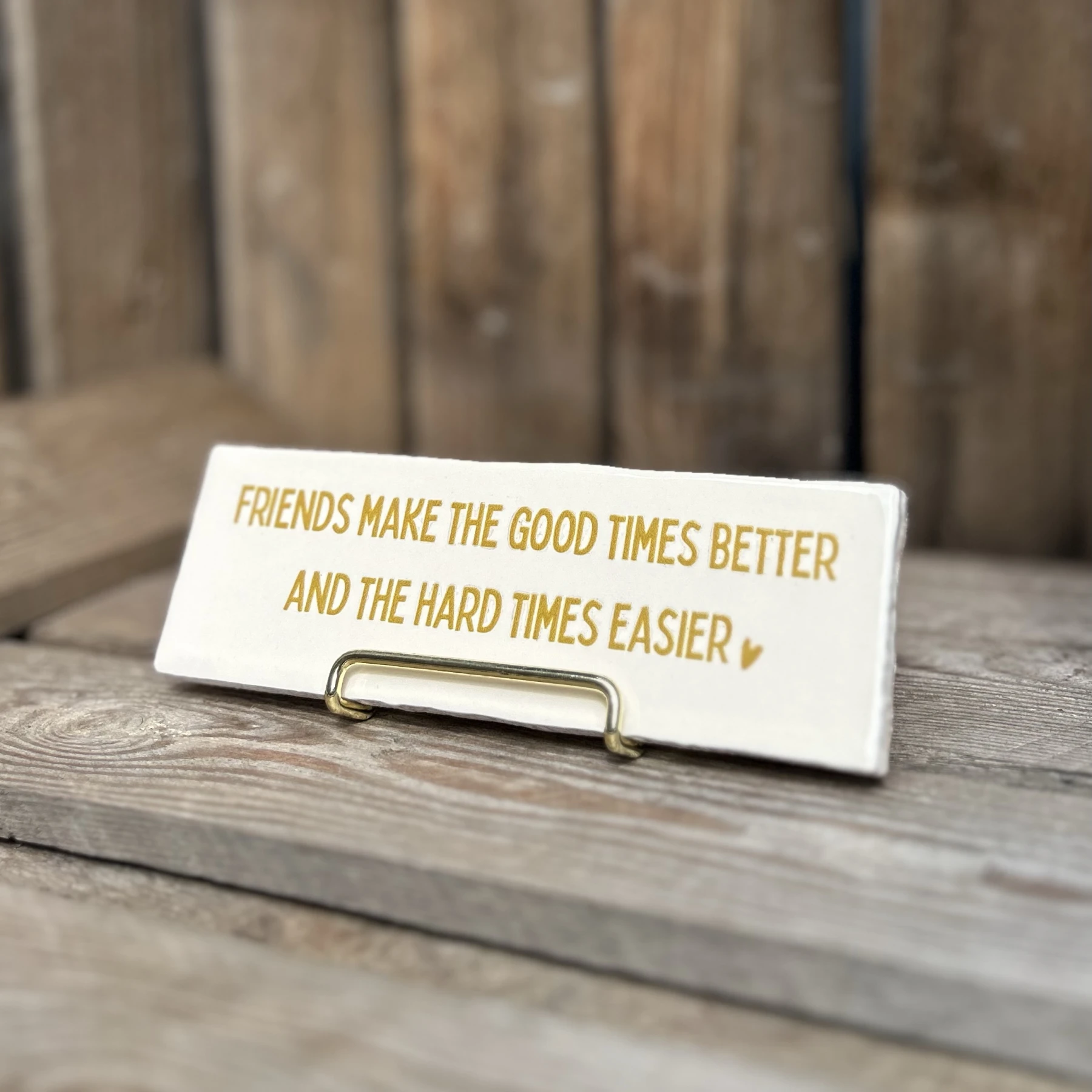 Friends make the good times better... (Langwerpig tegeltje) - Afbeelding 2