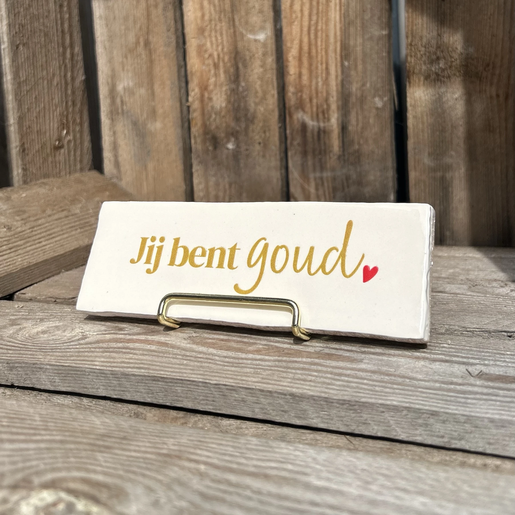 Jij bent goud (Langwerpig tegeltje) - Afbeelding 2