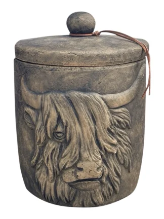 Stoere voorraadpot Schotse hooglander - 25 cm
