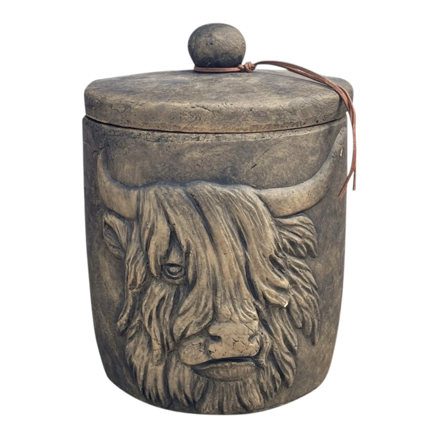 Stoere voorraadpot Schotse hooglander - 25 cm